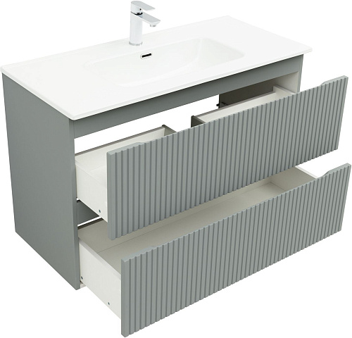 Тумба под раковину Aquanet Джейн Flat 100 мисти грин 00335436 подвесная Тумба под раковину Aquanet Джейн Flat 100 мисти грин 00335436 подвесная