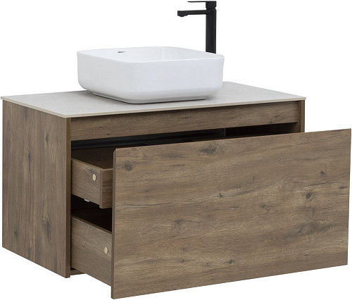 Тумба под раковину Aquanet Nova Lite 90 дуб рустикальный (1 ящик) 00249517 Тумба под раковину Aquanet Nova Lite 90 дуб рустикальный (1 ящик) 00249517