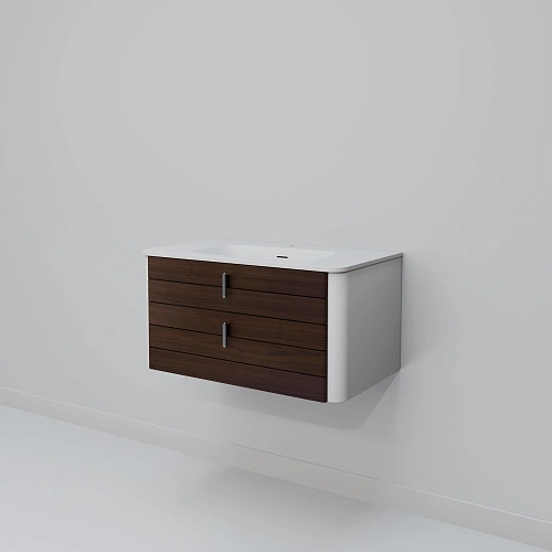 Тумба с раковиной ArtDecco Gabriella 80 AGB08W24S100 черный орех Тумба с раковиной ArtDecco Gabriella 80 AGB08W24S100 черный орех