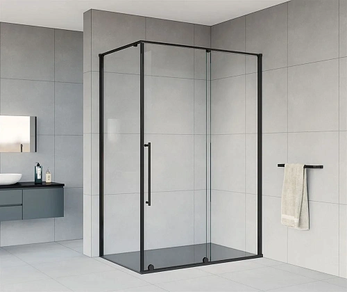 Душевой уголок Vincea Arno VSR-1A9012CLB, 1200x900, черный, стекло прозрачное Душевой уголок Vincea Arno VSR-1A9012CLB, 1200x900, черный, стекло прозрачное