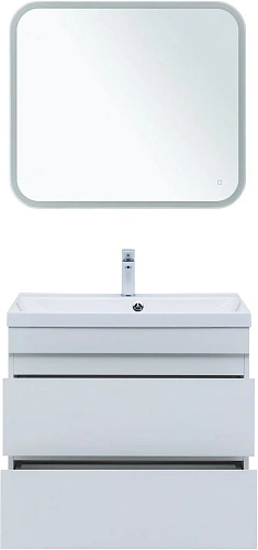 Тумба под раковину Aquanet Нота New 75 белый глянец 00335418 подвесная Тумба под раковину Aquanet Нота New 75 белый глянец 00335418 подвесная