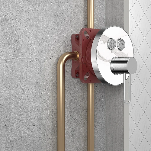 Душевая система AQUAme AQM8407MB с термостатом, черный матовый Душевая система AQUAme AQM8407MB с термостатом, черный матовый