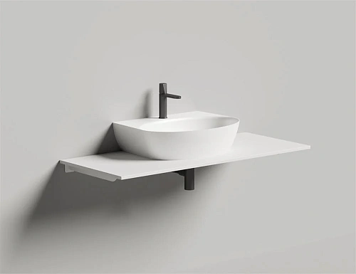 Раковина Salini ALDA WALL 02 покраска по RAL полностью 140312GF 580x450 накладная S-Sense Раковина Salini ALDA WALL 02 покраска по RAL полностью 140312GF 580x450 накладная S-Sense