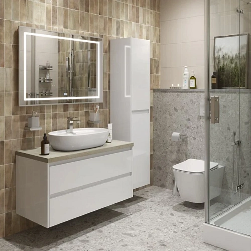 Тумба со столешницей и раковиной BelBagno KRAFT 100 kraft100bo-kepmco-1346-set подвесная KRAFT100BO-KEPMCO-1346-SET Тумба со столешницей и раковиной BelBagno KRAFT 100 kraft100bo-kepmco-1346-set подвесная KRAFT100BO-KEPMCO-1346-SET