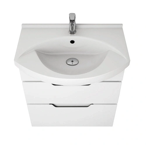 Тумба под раковину DREJA LAGUNA PLUS, 65 см, подвесная/напольная, 2 ящика, с опорами, белый глянец 9 99.0105 Тумба под раковину DREJA LAGUNA PLUS, 65 см, подвесная/напольная, 2 ящика, с опорами, белый глянец 9 99.0105