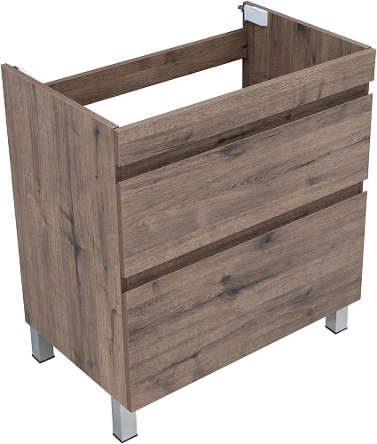 Тумба под раковину Aquanet Нота New 75 00344142 напольная, дуб веллингтон табак Тумба под раковину Aquanet Нота New 75 00344142 напольная, дуб веллингтон табак