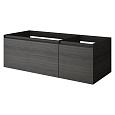 Детальная картинка товара «тумба под раковину armadi art quatro 2 120см (80+40) oak anthracite профиль anthracite 790-m2-120-oa-a»