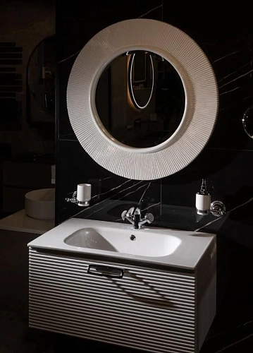 Зеркало Armadi Art SHINE 528-W белое d82 Зеркало Armadi Art SHINE 528-W белое d82