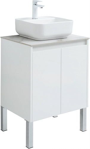 Тумба под раковину Aquanet Nova Lite 60 белый глянец (2 дверцы) 00298847 Тумба под раковину Aquanet Nova Lite 60 белый глянец (2 дверцы) 00298847
