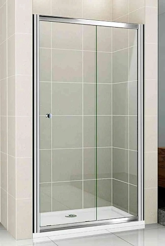 Душевая дверь CEZARES PRATICO-BF-1-140-C-Cr 140см стекло прозрачное, профиль хром Душевая дверь CEZARES PRATICO-BF-1-140-C-Cr 140см стекло прозрачное, профиль хром