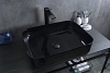 Раковина Gid BL1304 53351 накладная черная глянцевая 50x39x13
