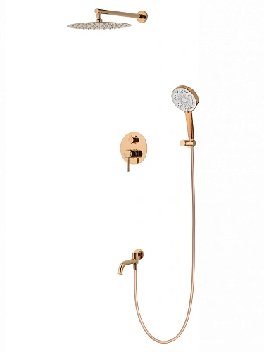 Душевая система Wonzon & Woghand TOR встраиваемая, розовое золото (WW-88939073-RG) Душевая система Wonzon & Woghand TOR встраиваемая, розовое золото (WW-88939073-RG)