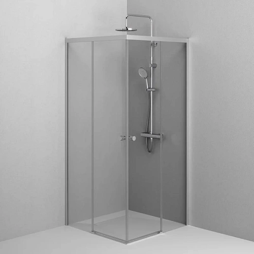 Душевой уголок AM.PM X-joy W94G-403-9090-МТ1К 90x90 хром матовый, стекло прозрачное Душевой уголок AM.PM X-joy W94G-403-9090-МТ1К 90x90 хром матовый, стекло прозрачное