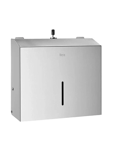 Диспенсер бумажных полотенец Roca Public на 200 шт, сатин 817410002 Диспенсер бумажных полотенец Roca Public на 200 шт, сатин 817410002