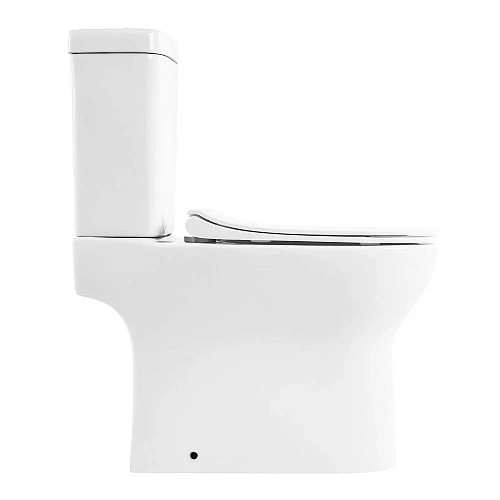 Унитаз напольный BelBagno STEAM BB130CPR/BB130SC безободковый с сиденьем Унитаз напольный BelBagno STEAM BB130CPR/BB130SC безободковый с сиденьем