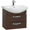 Тумба с раковиной Aquaton Ария 65 М темно-коричневый 1A1233K0AA430