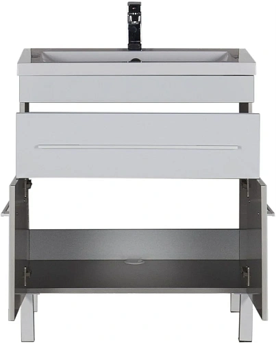 Тумба под раковину Aquanet Верона 75 белый (напольная 1 ящик 2 дверцы) 00182706 Тумба под раковину Aquanet Верона 75 белый (напольная 1 ящик 2 дверцы) 00182706