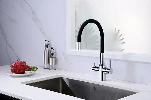 Смеситель для кухни Paulmark Salix хром Sa213419-CR Смеситель для кухни Paulmark Salix хром Sa213419-CR