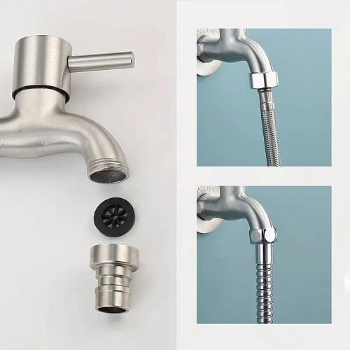 Кран Splenka S249.72 для бани и сауны водоразборный, сатин Кран Splenka S249.72 для бани и сауны водоразборный, сатин