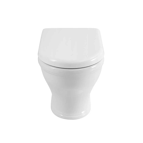 Унитаз приставной CEZARES GIUBILEO CZR-265-CBR/CZR-6045-SC безободковый с сиденьем Унитаз приставной CEZARES GIUBILEO CZR-265-CBR/CZR-6045-SC безободковый с сиденьем