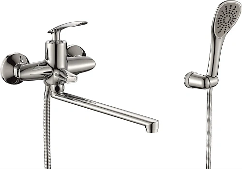 Смеситель для ванны Rush Island IS6535-51 хром, с длинным поворотным изливом Смеситель для ванны Rush Island IS6535-51 хром, с длинным поворотным изливом