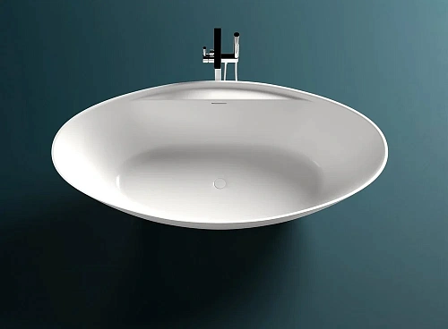 Ванна отдельностоящая Salini DIVA 178x85 102211G из искусственого камня S-Sense Ванна отдельностоящая Salini DIVA 178x85 102211G из искусственого камня S-Sense