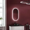 Зеркало Sancos Oval OV45F 450х900 фронтальная подсветка с сенсорным управлением Зеркало Sancos Oval OV45F 450х900 фронтальная подсветка с сенсорным управлением