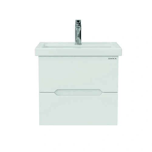 Тумба под раковину Onika Айленд 60 см 106161 подвесная, белая (для Фостер 60) Тумба под раковину Onika Айленд 60 см 106161 подвесная, белая (для Фостер 60)