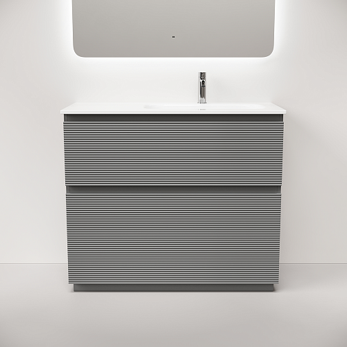 Тумба под раковину SANCOS Folk Floor FL100FRES правая 995х445х850 Ergraut soft, напольная Тумба под раковину SANCOS Folk Floor FL100FRES правая 995х445х850 Ergraut soft, напольная