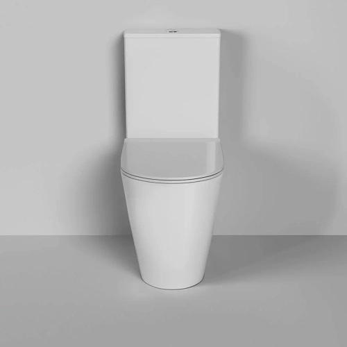 Унитаз напольный GROSSMAN GR-4473S Style 655x365x920 безободковый с высокой чашей 48 см с сиденьем Унитаз напольный GROSSMAN GR-4473S Style 655x365x920 безободковый с высокой чашей 48 см с сиденьем