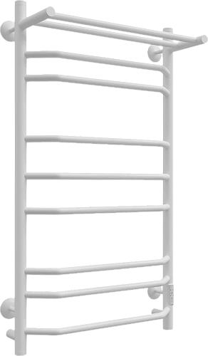 Полотенцесушитель электрический EWRIKA Сафо БР3 100х50, белый, с полкой 582345 Полотенцесушитель электрический EWRIKA Сафо БР3 100х50, белый, с полкой 582345
