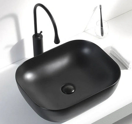 Раковина Aquanet Lake-1-MB 39,5 накладная, черная LAKE-1-MB Раковина Aquanet Lake-1-MB 39,5 накладная, черная LAKE-1-MB