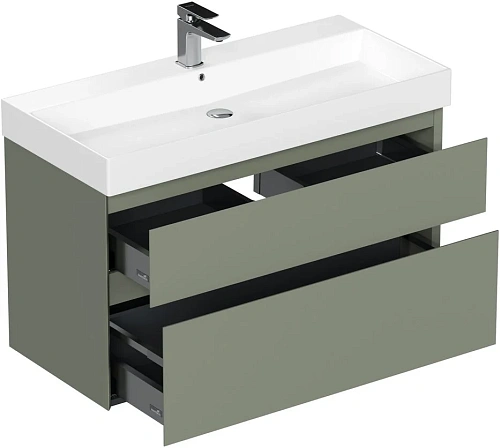 Тумба под раковину Allen Brau Infinity 100 1.210027.CGM олива матовый Тумба под раковину Allen Brau Infinity 100 1.210027.CGM олива матовый