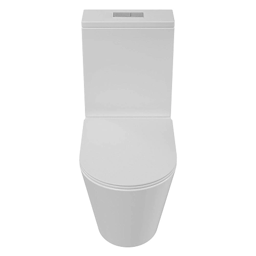 Унитаз напольный GROSSMAN GR-4458SQ 64x36x83,5 белый, безободковый, торнадо с тонкой крышкой Унитаз напольный GROSSMAN GR-4458SQ 64x36x83,5 белый, безободковый, торнадо с тонкой крышкой