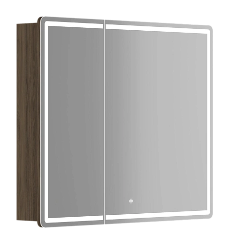 Зеркальный шкаф Sancos Mirror MI90ECH 890x150х740 мм, с LED подсветкой, дуб чарльстон Зеркальный шкаф Sancos Mirror MI90ECH 890x150х740 мм, с LED подсветкой, дуб чарльстон