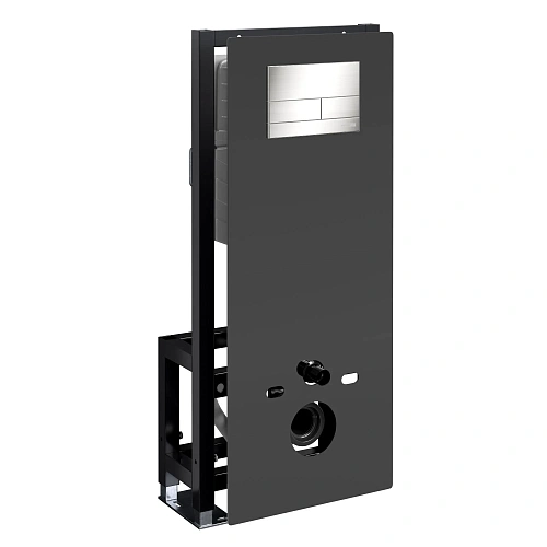 Инсталляция для унитаза WasserKRAFT Glan 66TLT.010.ME.BL.BN04 с клавишей смыва никель Инсталляция для унитаза WasserKRAFT Glan 66TLT.010.ME.BL.BN04 с клавишей смыва никель