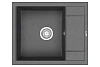 Кухонная мойка Granula 6002, ГРАФИТ (ЧЁРНО-СЕРЫЙ), кварц 600х500