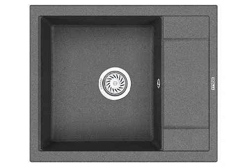 Кухонная мойка Granula 6002, ГРАФИТ (ЧЁРНО-СЕРЫЙ), кварц 600х500 Кухонная мойка Granula 6002, ГРАФИТ (ЧЁРНО-СЕРЫЙ), кварц 600х500
