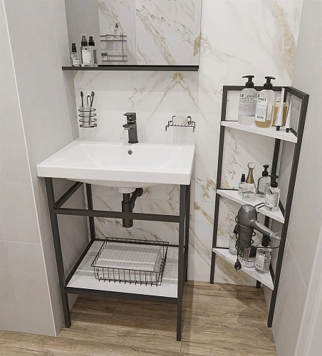 Комплект мебели DIWO Смоленск 60 с раковиной Como 60 483896 Комплект мебели DIWO Смоленск 60 с раковиной Como 60 483896