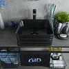 Раковина Gid Bm965 53339 накладная черная матовая 38.5x38.5x13.5 Раковина Gid Bm965 53339 накладная черная матовая 38.5x38.5x13.5
