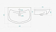 Раковина Santek Балтика 65 см 1.WH20.7.775 Раковина Santek Балтика 65 см 1.WH20.7.775