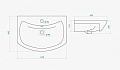Раковина Santek Балтика 65 см 1.WH20.7.775 Раковина Santek Балтика 65 см 1.WH20.7.775