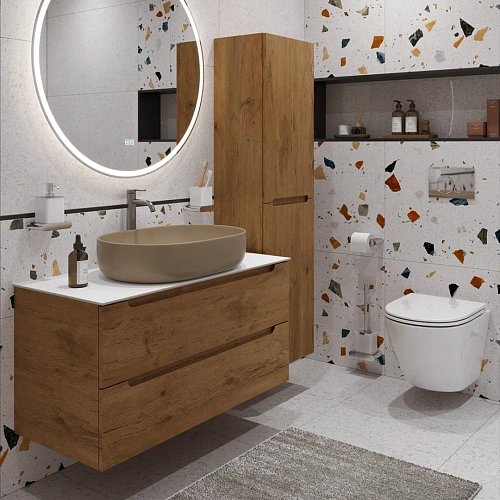 Тумба со столешницей и раковиной BelBagno ETNA 100 etna100rn-kepbo-1084h316-set подвесная ETNA100RN-KEPBO-1084H316-SET Тумба со столешницей и раковиной BelBagno ETNA 100 etna100rn-kepbo-1084h316-set подвесная ETNA100RN-KEPBO-1084H316-SET