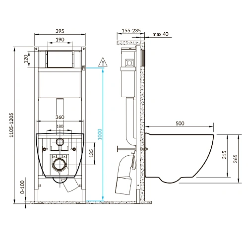 Комплект унитаза Cersanit BRASKO SMART (A68277) инсталляции VECTOR и клавиши смыва PILOT стекло белый 68277 Комплект унитаза Cersanit BRASKO SMART (A68277) инсталляции VECTOR и клавиши смыва PILOT стекло белый 68277