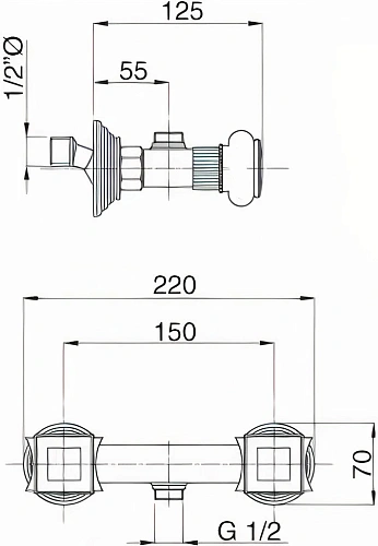 Смеситель для душа CEZARES APHRODITE-DS-01-O Смеситель для душа CEZARES APHRODITE-DS-01-O