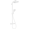 Картинка анонса товара «душевая система hansgrohe showerpipe 280 1jet ecosmart raindance select s 120 3jet 26891700 белый с »