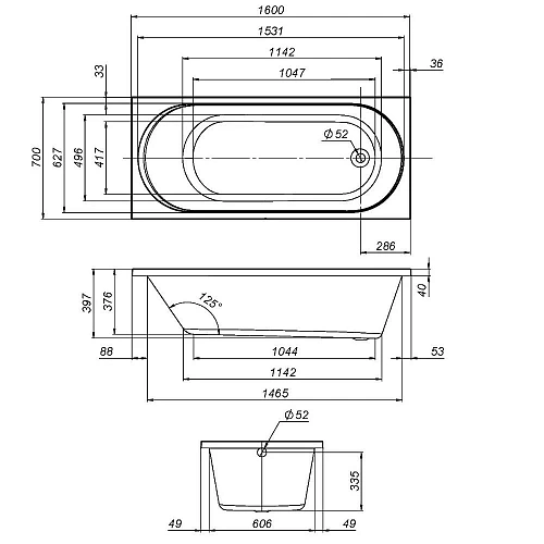 Акриловая ванна AM.PM X-Joy W94A-160-070W-A1 160х70 Акриловая ванна AM.PM X-Joy W94A-160-070W-A1 160х70