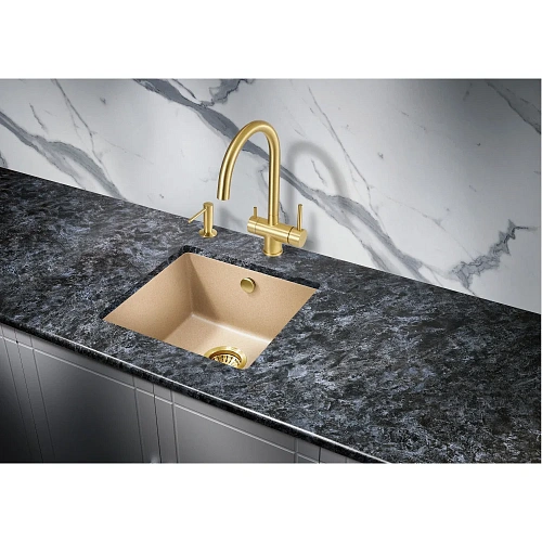 Кухонная мойка Milacio Leon 45 Cuarzo (MC.77094) бежевый Кухонная мойка Milacio Leon 45 Cuarzo (MC.77094) бежевый