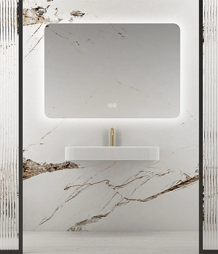 Зеркало Vincea LED VLM-3BE120-2 1200х800 c сенсорным выключателем и диммером, антизапотевание Зеркало Vincea LED VLM-3BE120-2 1200х800 c сенсорным выключателем и диммером, антизапотевание