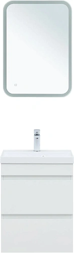 Тумба под раковину Aquanet Нота New 50 белый глянец 00335416 подвесная Тумба под раковину Aquanet Нота New 50 белый глянец 00335416 подвесная